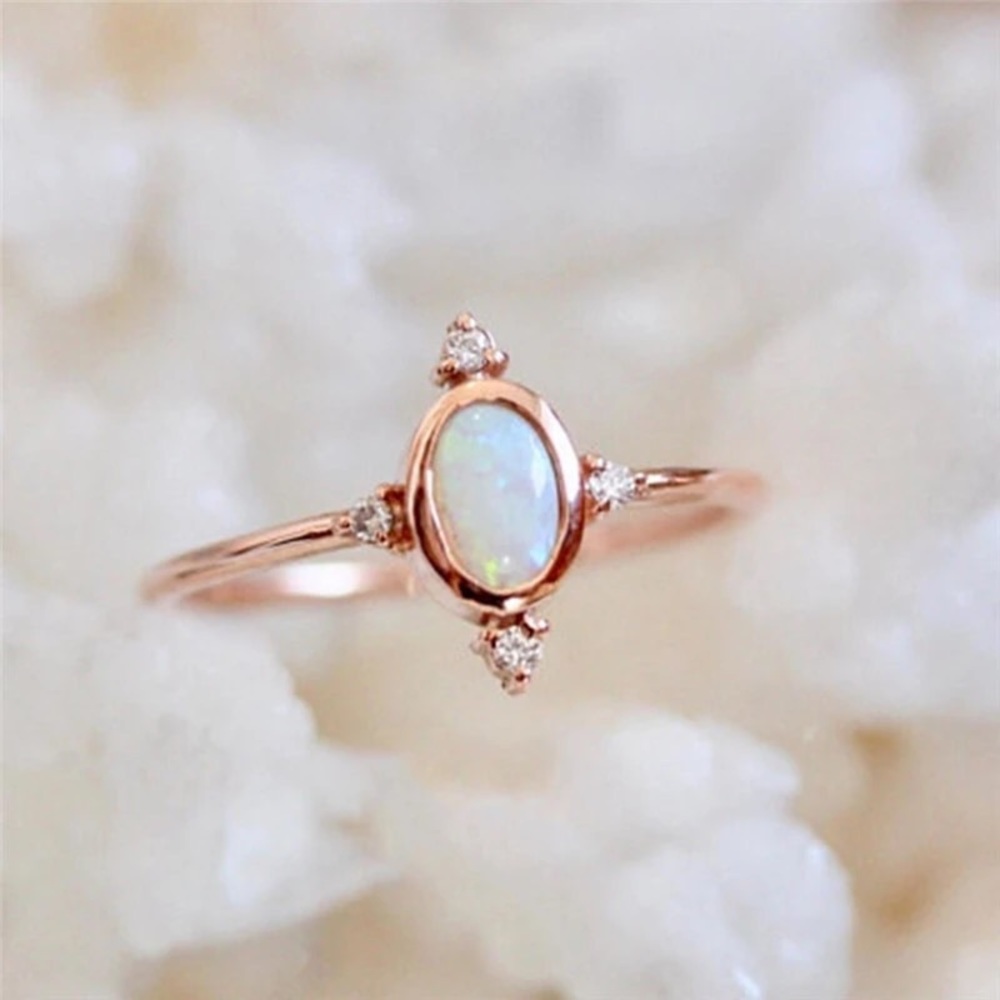 5⭐️ FAV BESTSELLER Gold Opal Gemstone jewelry ring